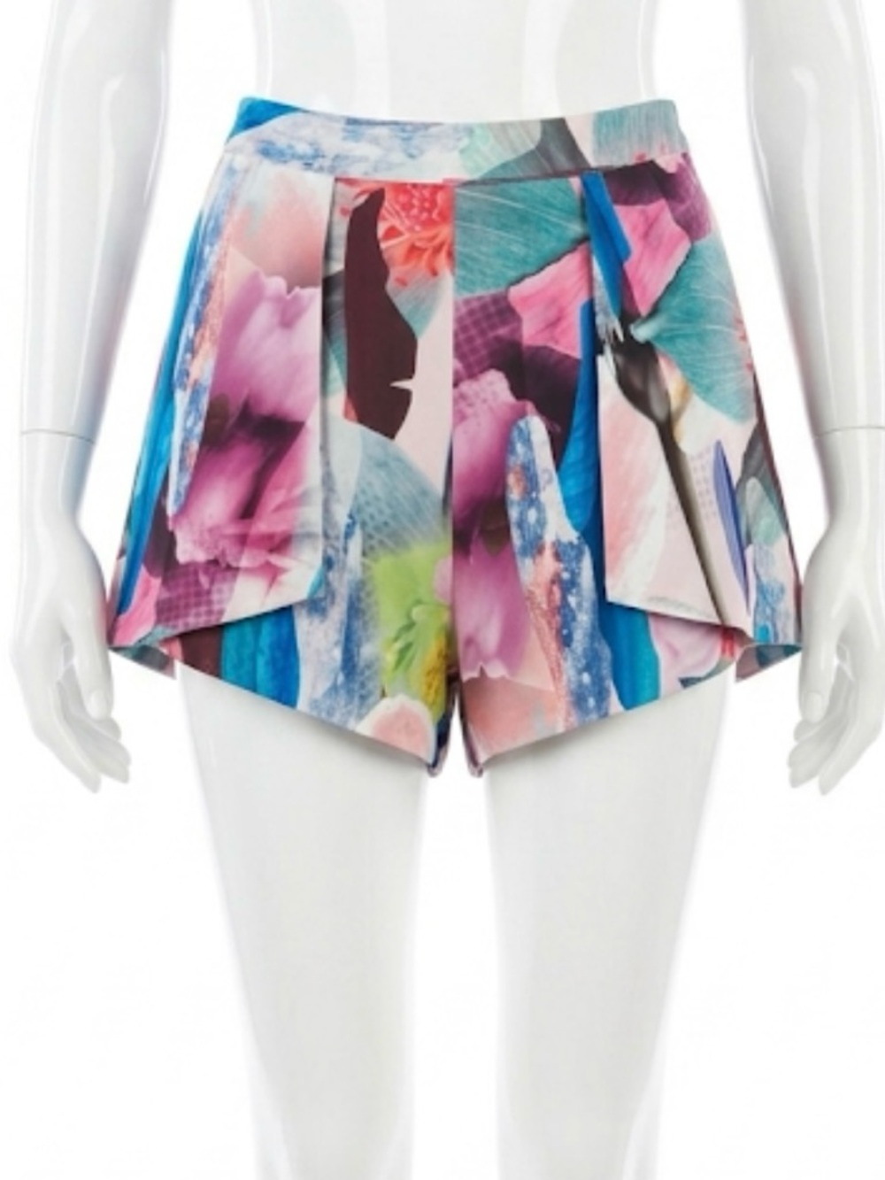 Floral Multicolor Pleated Women’s Boho Shorts